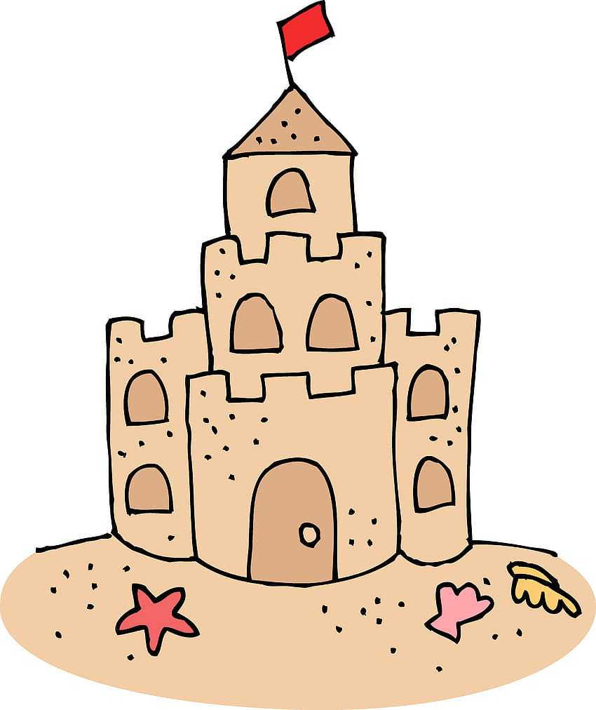 Sand Castle Drawing Hotsell - benim.k12.tr 1694483558