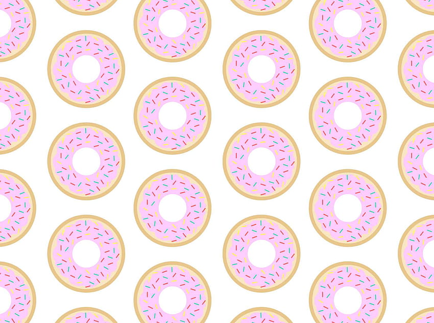 Pink donuts HD wallpaper
