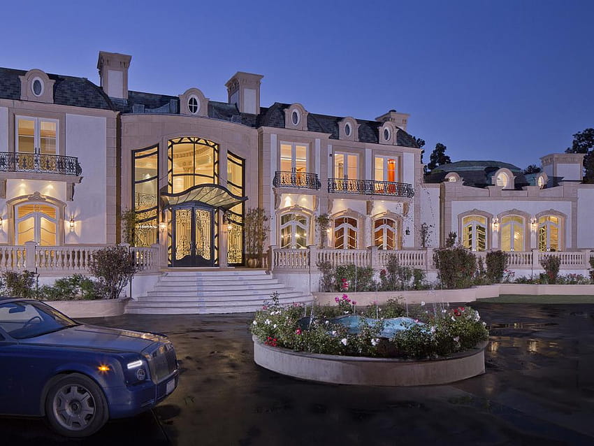 Lebensstile der Reichen und Berühmten in luxuriösen Häusern zum Verkauf, reiche Häuser HD-Hintergrundbild