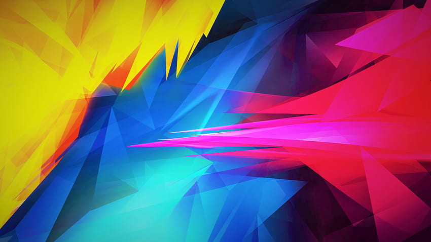 Pink Yellow and Blue, blue yellow pink and red HD wallpaper