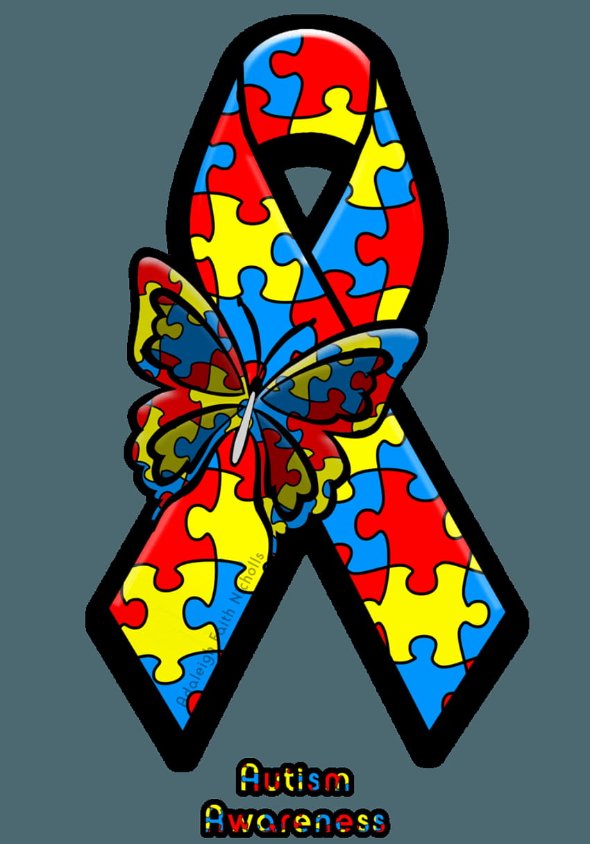 Fita de conscientização do autismo por AdaleighFaith Papel de parede de celular HD