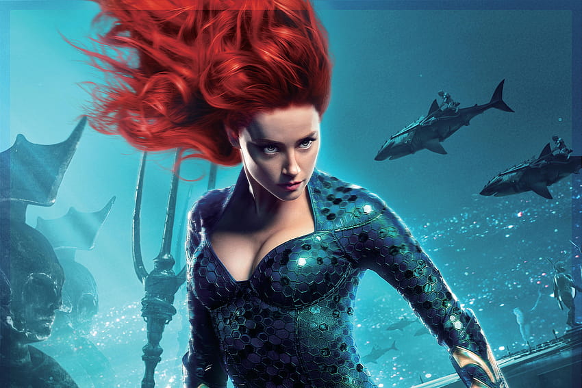 Amber Heard, Mera, DC Comics, Aquaman, 2018, , Movies, aquaman mera HD wallpaper