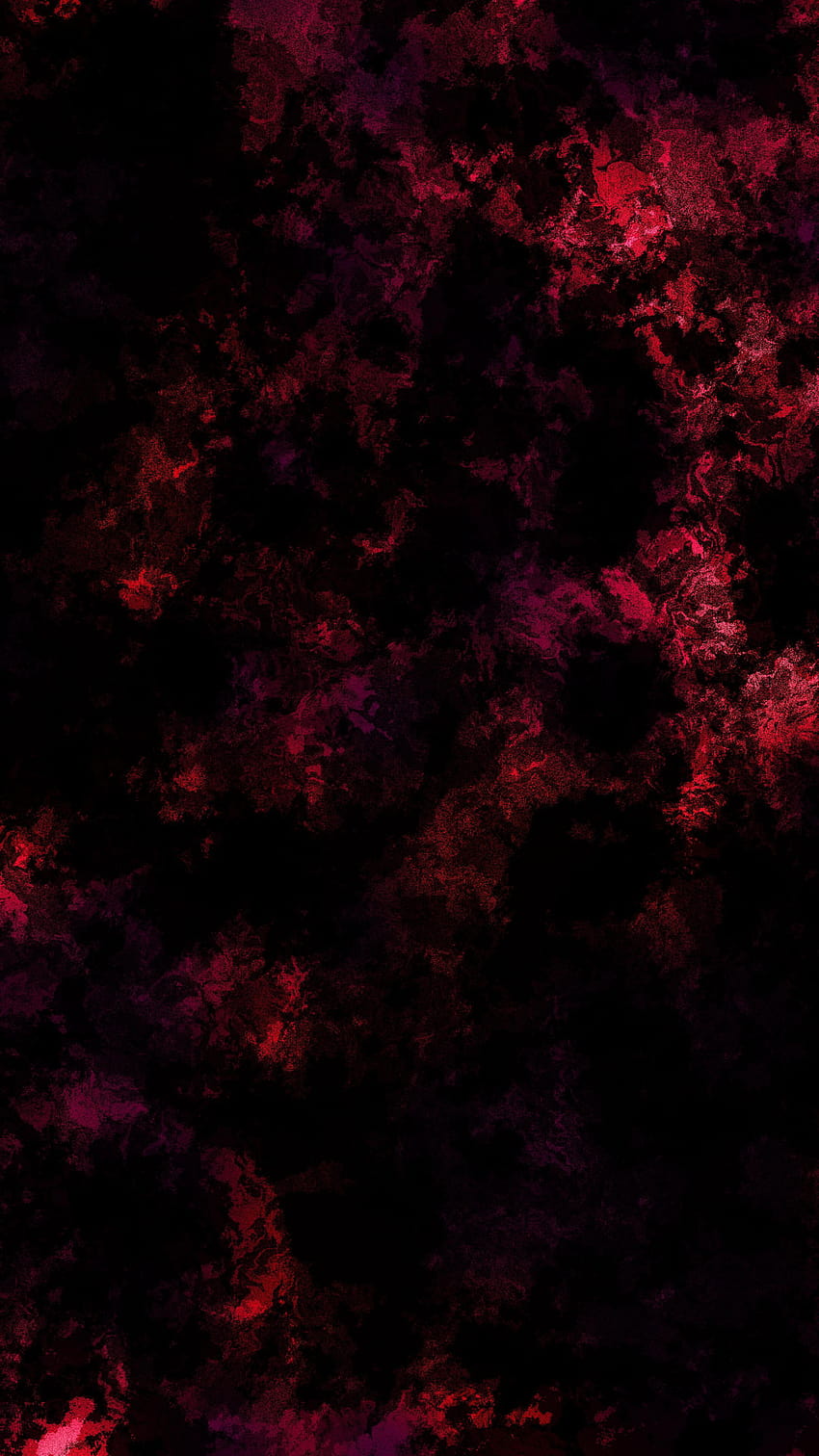 Pełny czarny portret, minimalistyczny czarny czerwony portret Tapeta na telefon HD