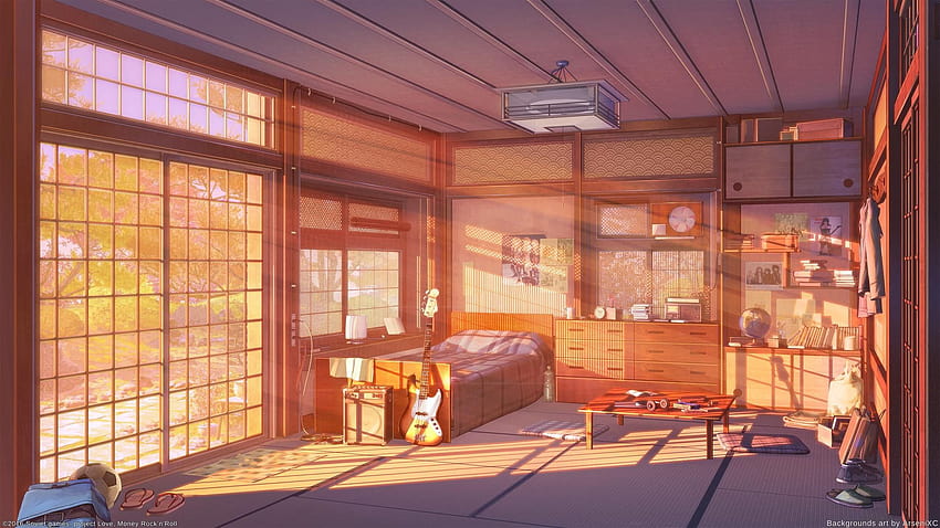Purple Aesthetic Rooms アニメ, ルームアニメの美学 高画質の壁紙