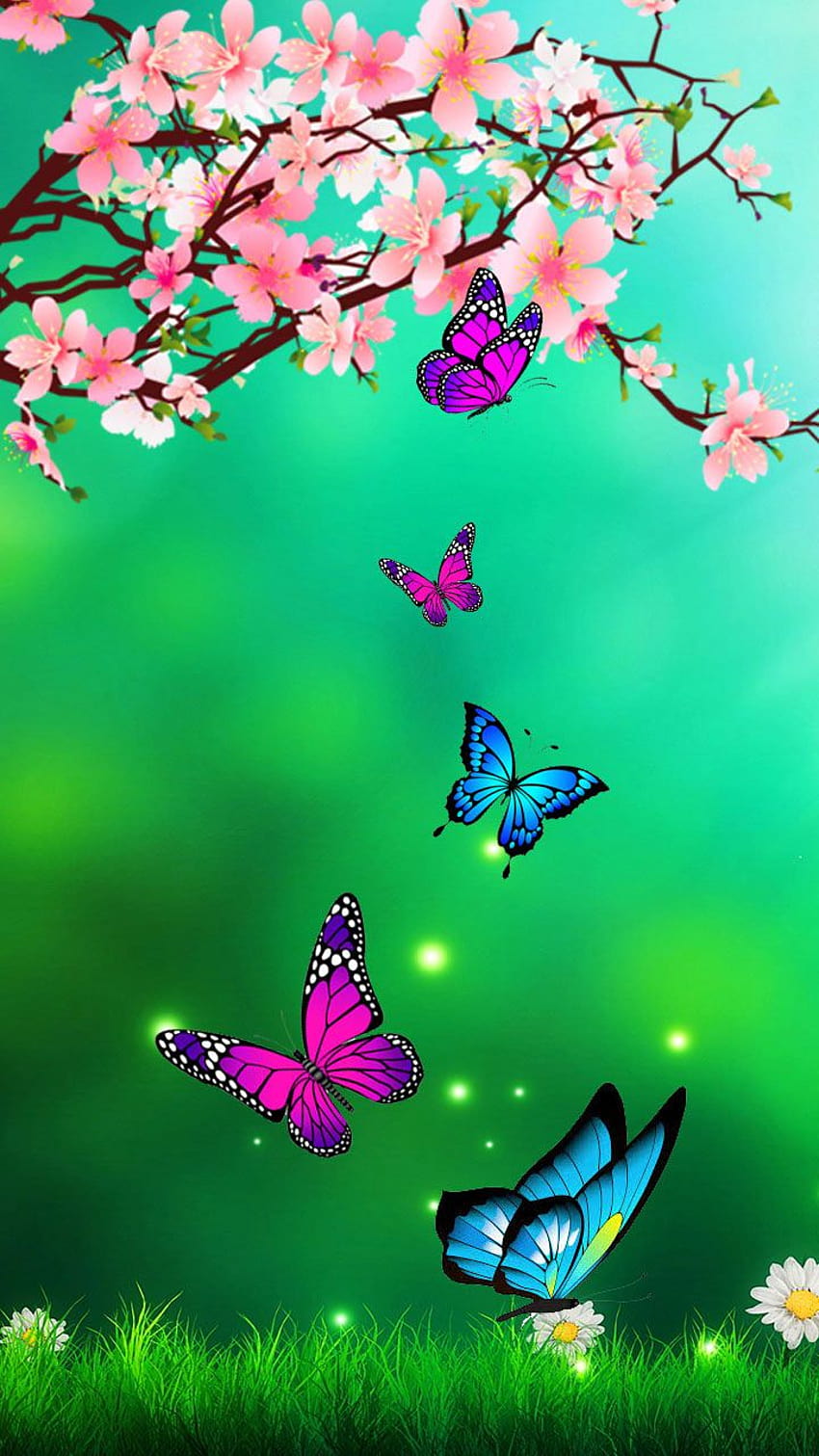 Amante da natureza, borboletas natureza Papel de parede de celular HD