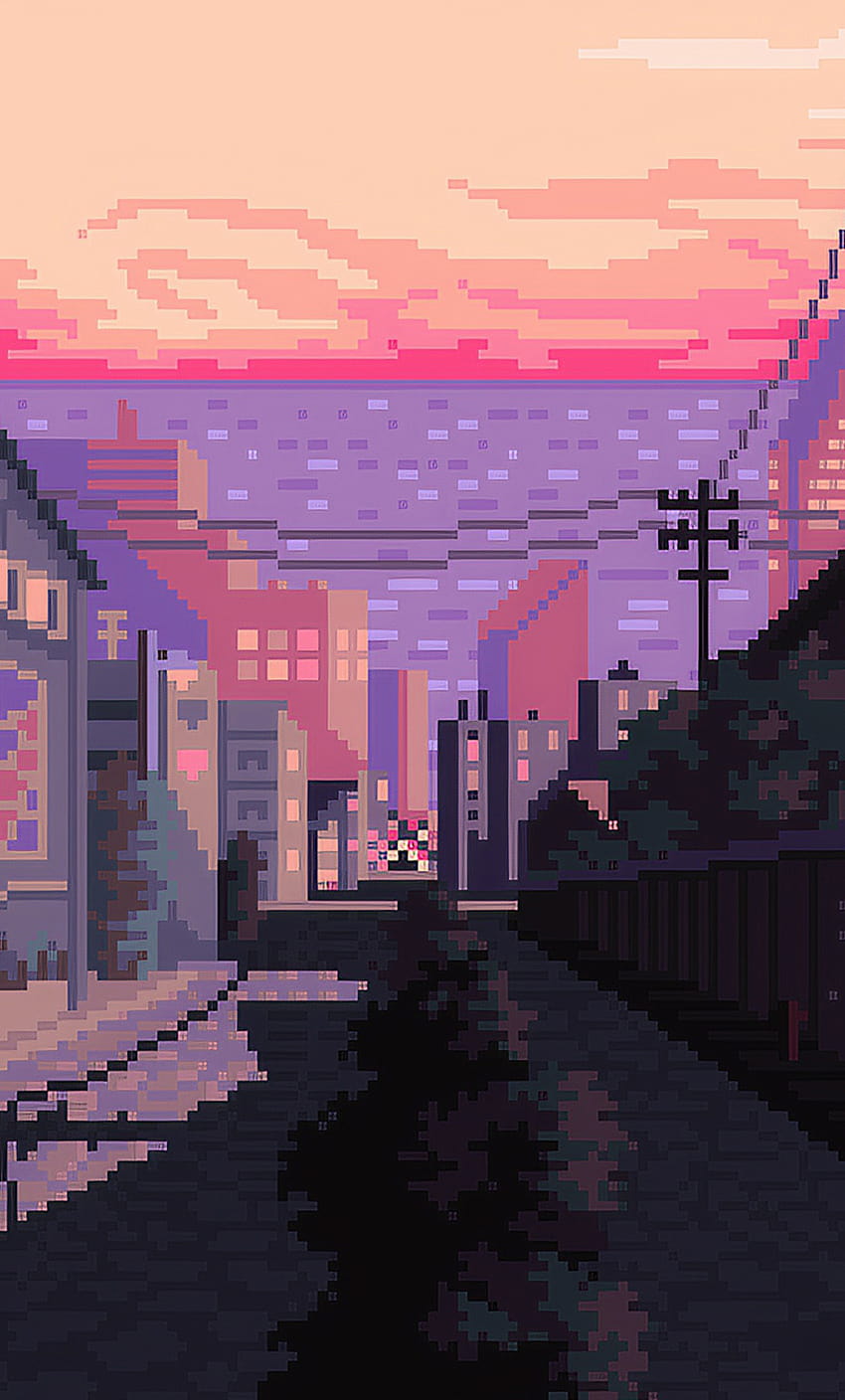 1280x2120 Late Afternoon Pixel Art iPhone , Backgrounds, and, pixel ...