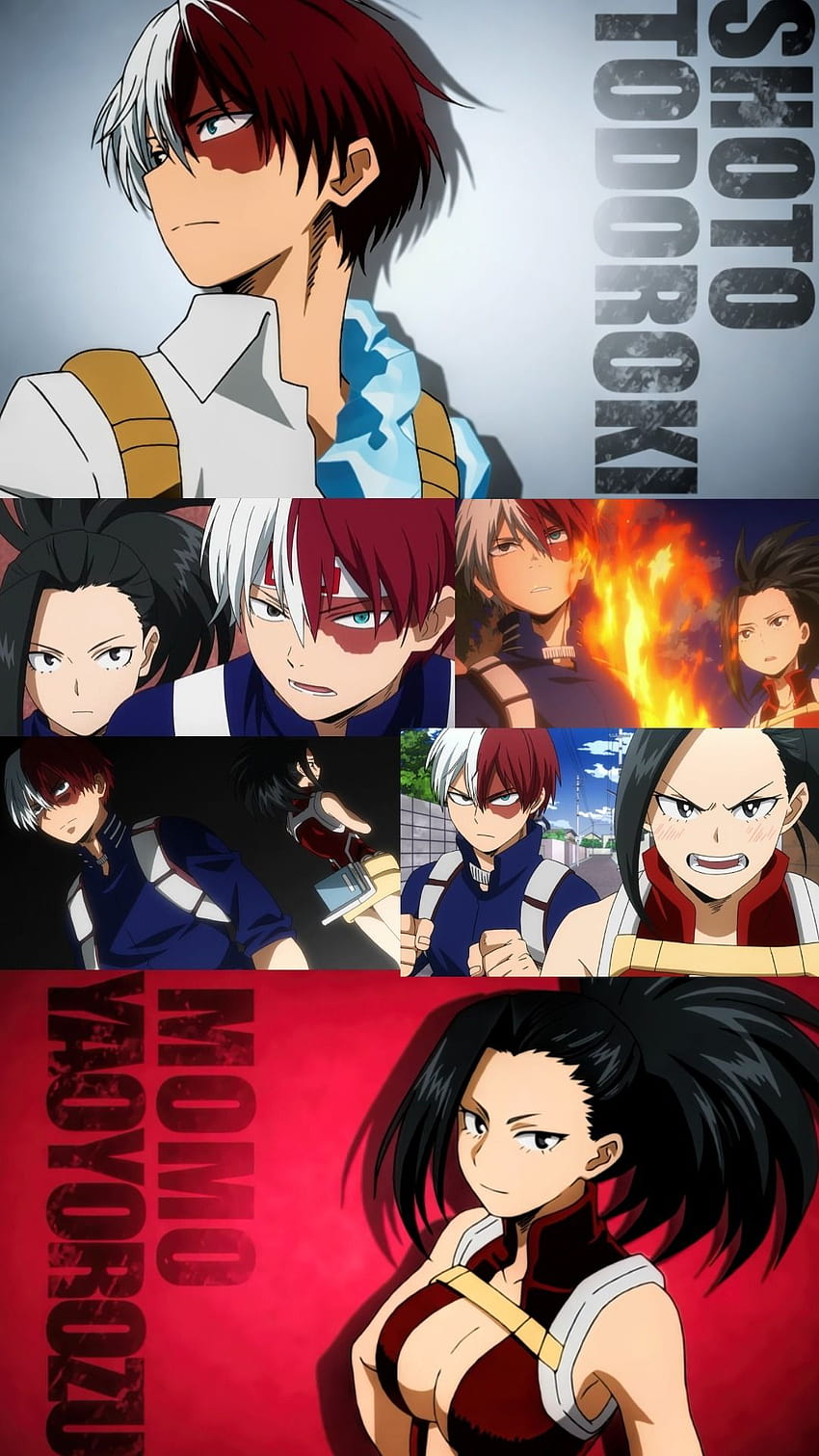 Posting what I love, todoroki x momo HD phone wallpaper | Pxfuel