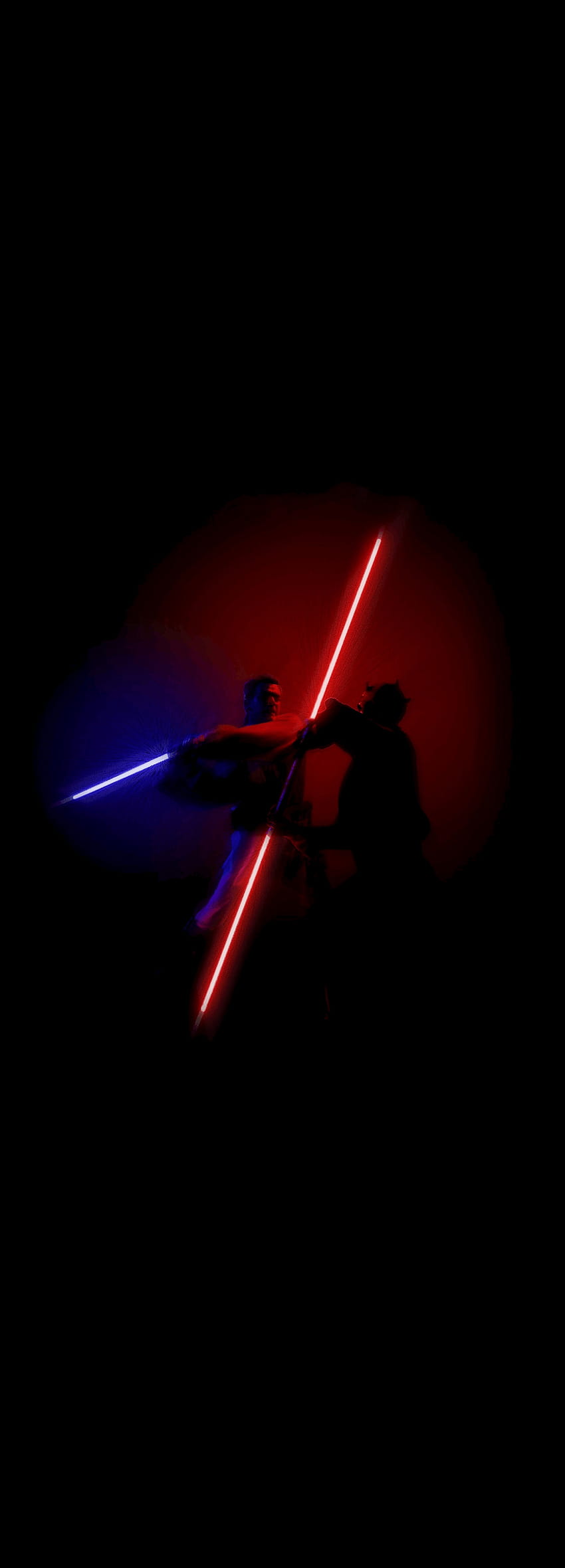 Darth Maul gegen Obi Wan Kenobi HD-Handy-Hintergrundbild