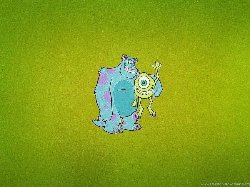 Mike und James Monsters University Cartoon ..., Mike Wazowski Computer HD-Hintergrundbild