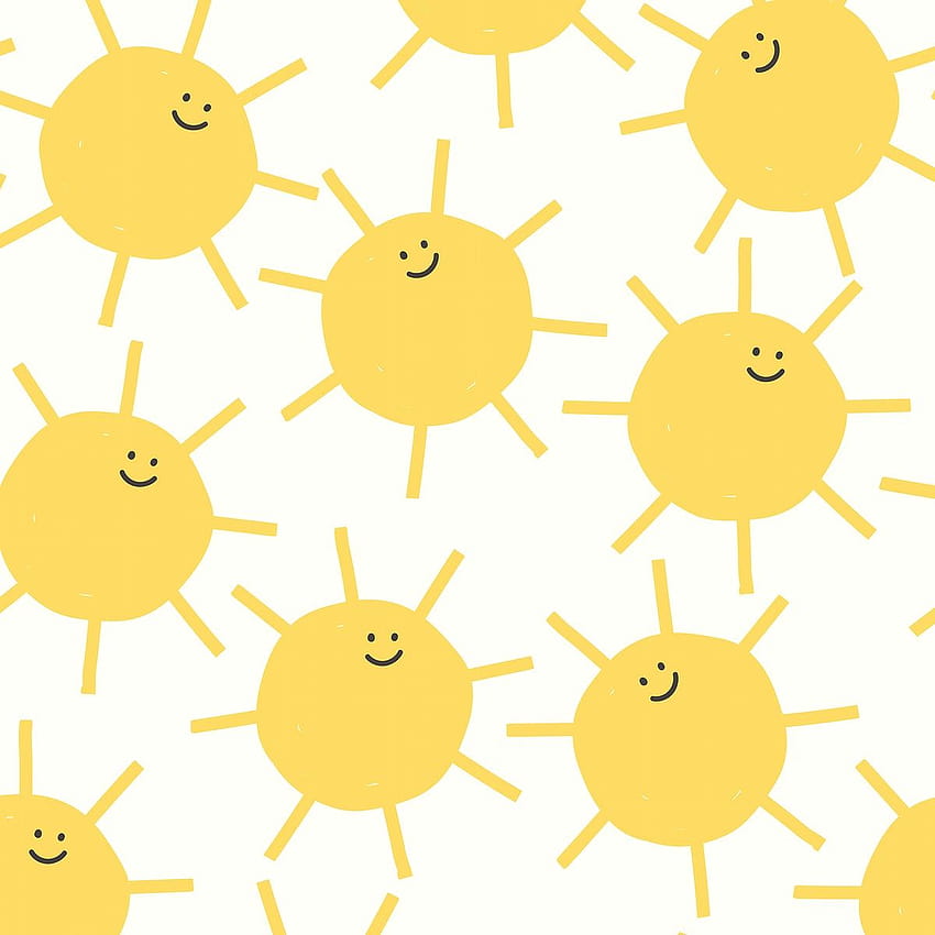 premium vector of Sun seamless pattern backgrounds vector weather doodle for kids by Nunny about patterns, cute patterns, summer, smile, and seamless patterns 3003639, sun summer pattern HD phone wallpaper
