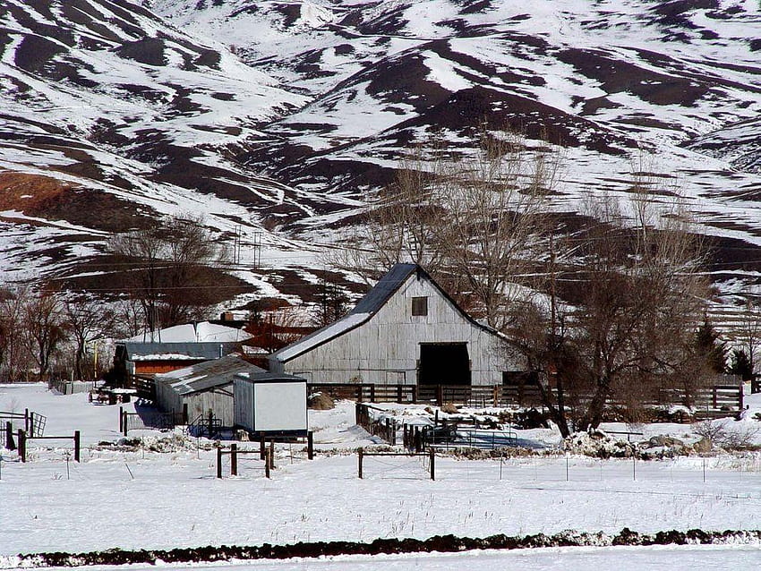 Seasonal , Winter, Barns, Backgrounds HD wallpaper | Pxfuel