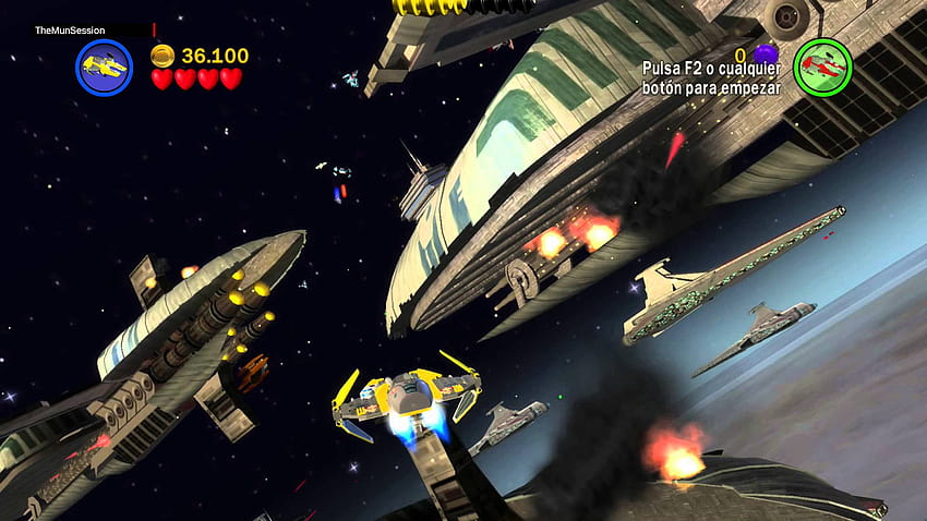 LEGO Star Wars Complete Saga Epis III Revenge of the Sith Battle, battle over coruscant HD wallpaper