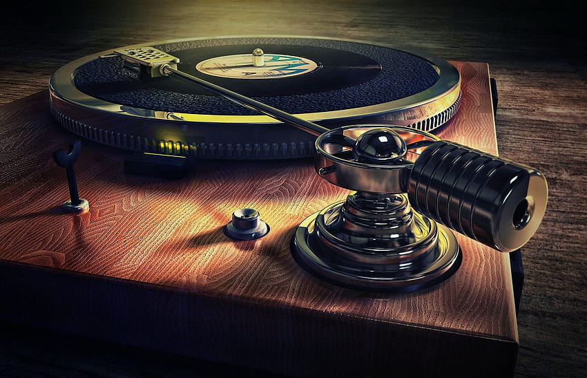 Old Style Record Deck Music Backgrounds, old music HD wallpaper
