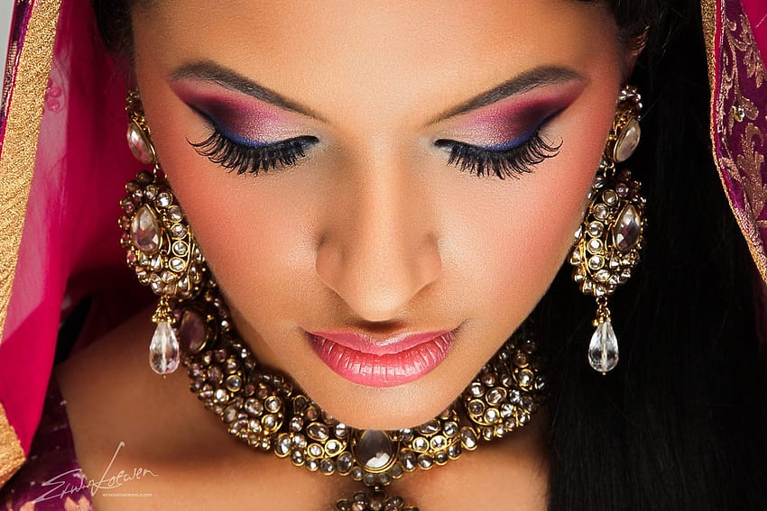 Indyjski makijaż ślubny: zalecane przez ekspertów zalecenia i zakazy - indyjski blog ślubny Tapeta HD
