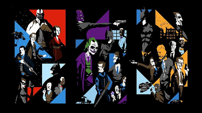 : illüstrasyon, video oyunları, Kara Şövalye, kedi Kadın, Joker, filmler, çizgi film, çizgi roman, Batman Başlıyor, Heath Ledger, Kara Şövalye Yükseliyor, İki Yüz, Yıkım, Korkuluk karakteri, 1920x1080 piksel, çizgi roman, süper kötü adam 1920x1080, çizgi roman filmler HD duvar kağıdı