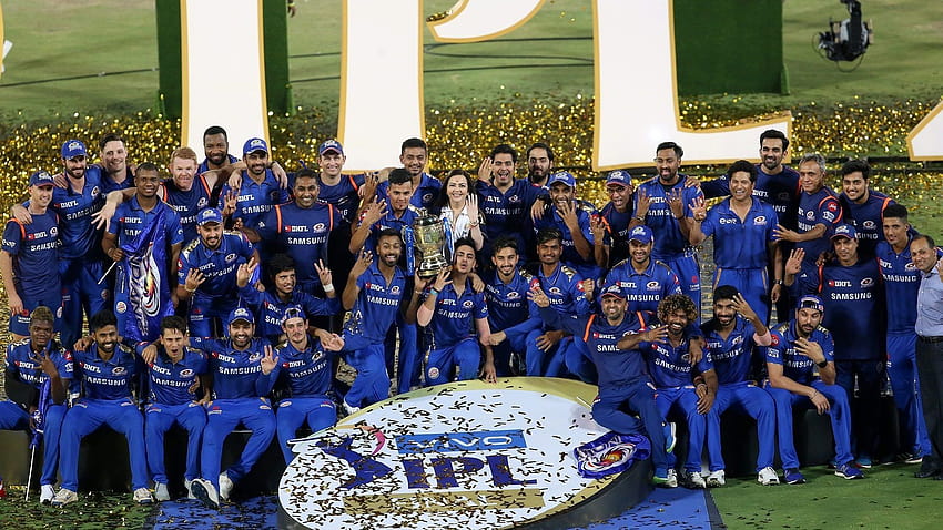 MI venció a CSK para convertirse en el equipo más exitoso de IPL, el equipo indio de mumbai fondo de pantalla
