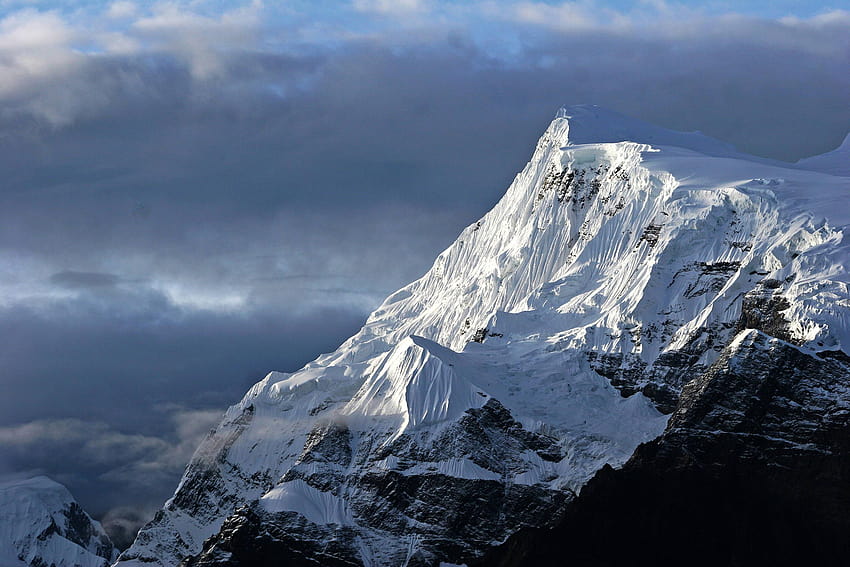 Annapurna III, taken from the Annapurna Circuit, Nepal, annapurna massif mountains HD wallpaper