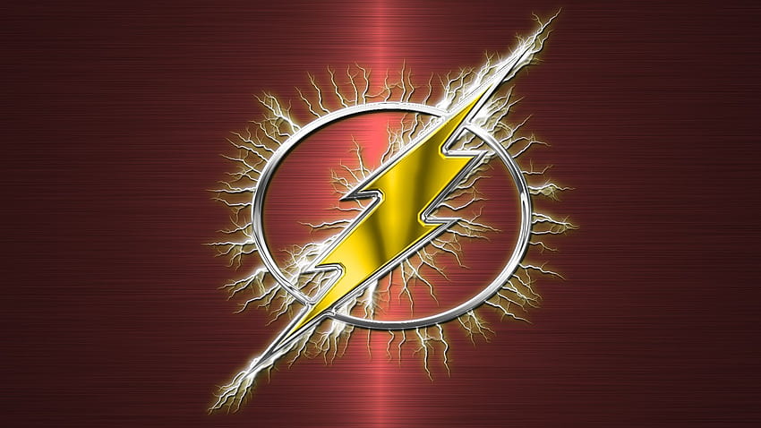 Download The Flash Logo With Fast Lightning Wallpaper  Wallpaperscom