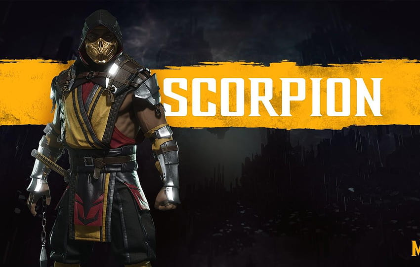 El juego, Scorpio, Fighter, Art, Mortal Kombat, mortal kombat 11 juego fondo de pantalla