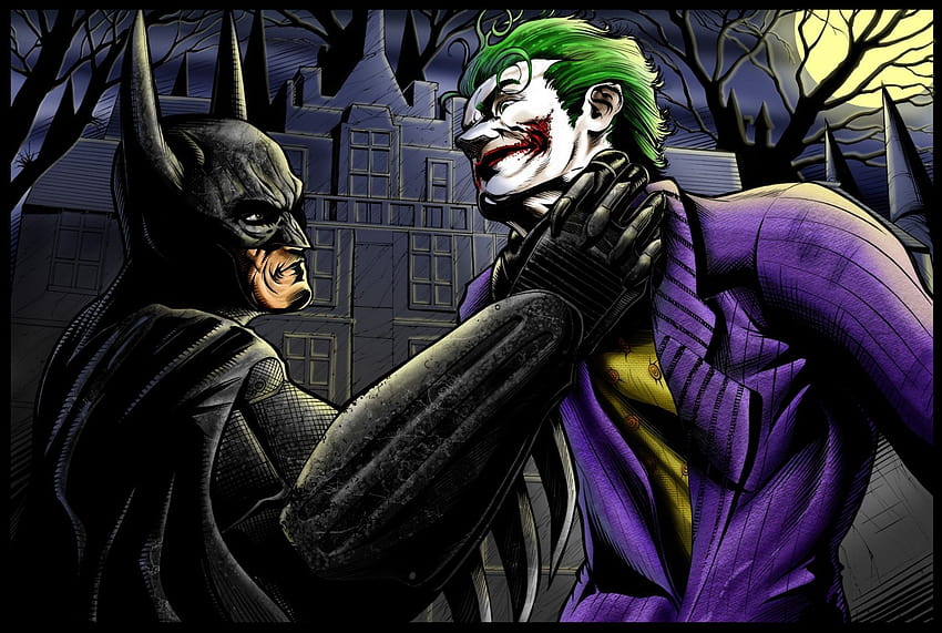 Joker Batman wysłany przez Ryana Tremblaya, joker vs batman Tapeta HD