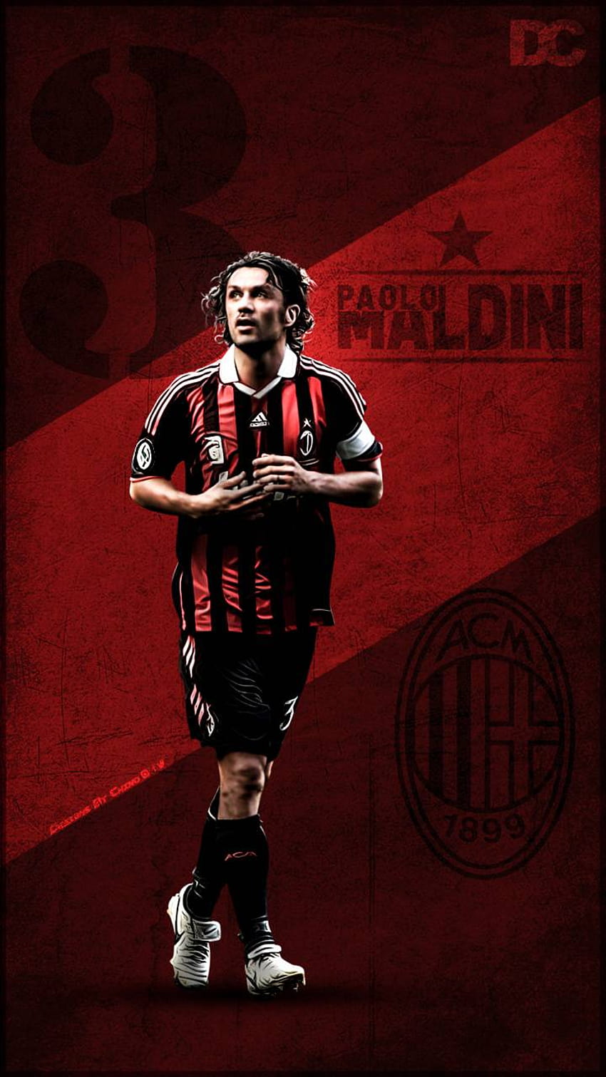 Paolo Maldini AC Milan Fond d'écran de téléphone HD