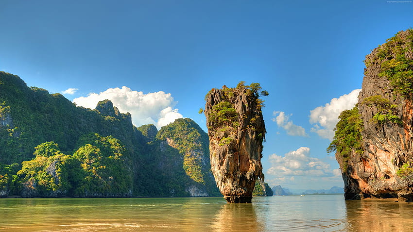 Ko Tapu, Thailand, islands, mountains, rocks, ocean, mountain rocks HD ...