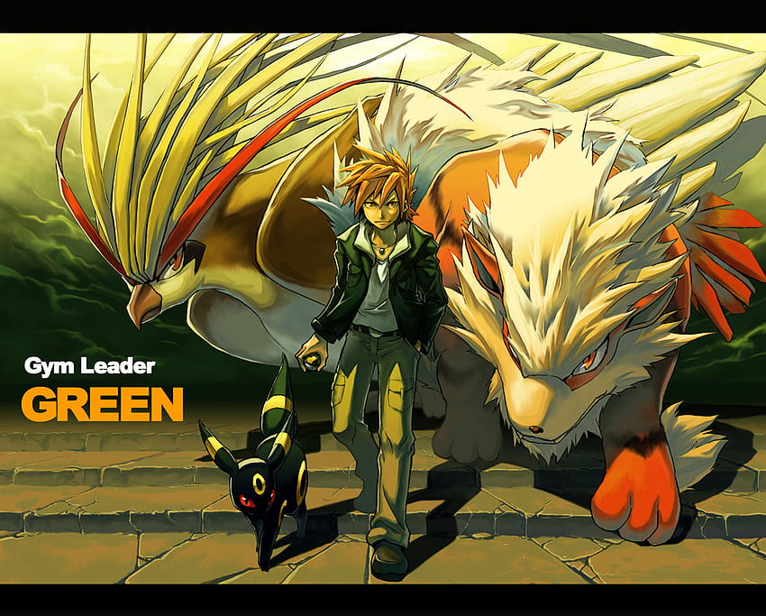 Pokemon Gym Leader Green Anime HD wallpaper