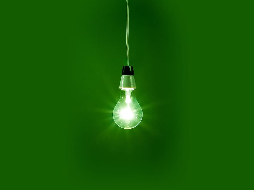 Green Light Bulb Backgrounds, greenlight HD wallpaper