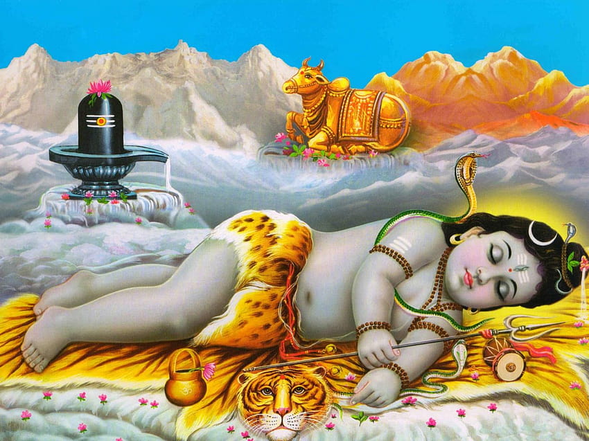 Baby Lord Shiva śpi ...itl.cat Tapeta HD