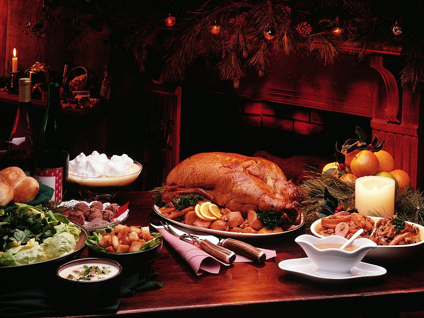 Thanksgiving Dinner, thanksgiving feasts HD wallpaper