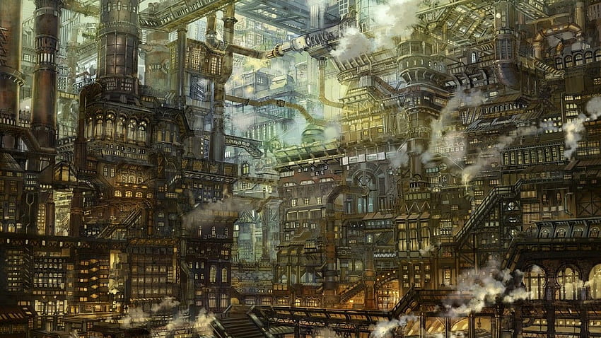 Steampunk city on dog HD wallpapers | Pxfuel