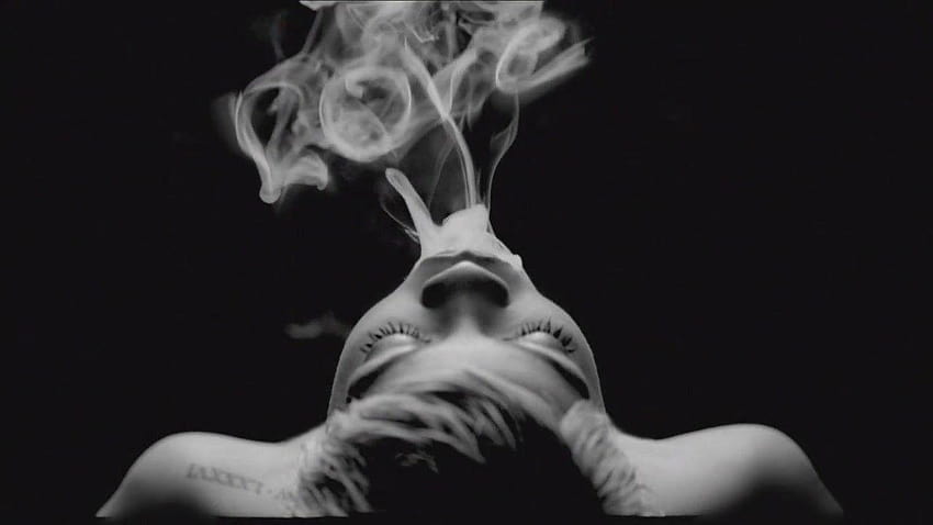 Black And White Smoking Weed, weed smoker HD wallpaper