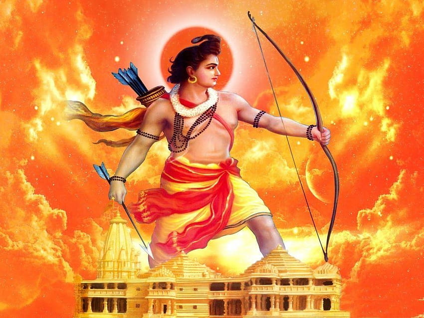 12 fatos interessantes sobre o Senhor Rama, arco e flecha do Senhor Rama papel de parede HD
