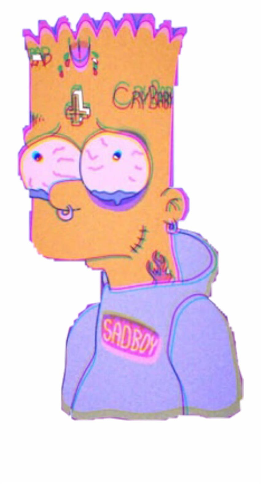 Bart Clipart Sad - Bart Simpson Sad Boy, HD Png Download