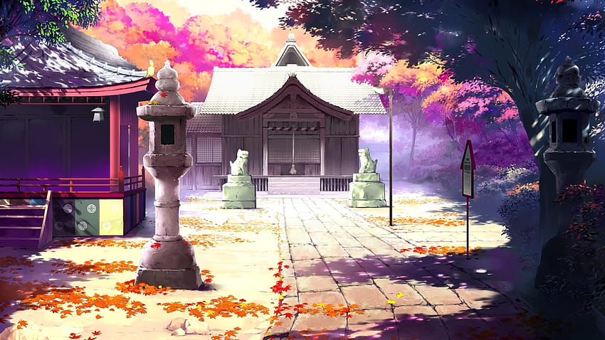 Hermoso paisaje de anime, casas, otoño 1920x1200, paisaje de anime otoño  fondo de pantalla | Pxfuel
