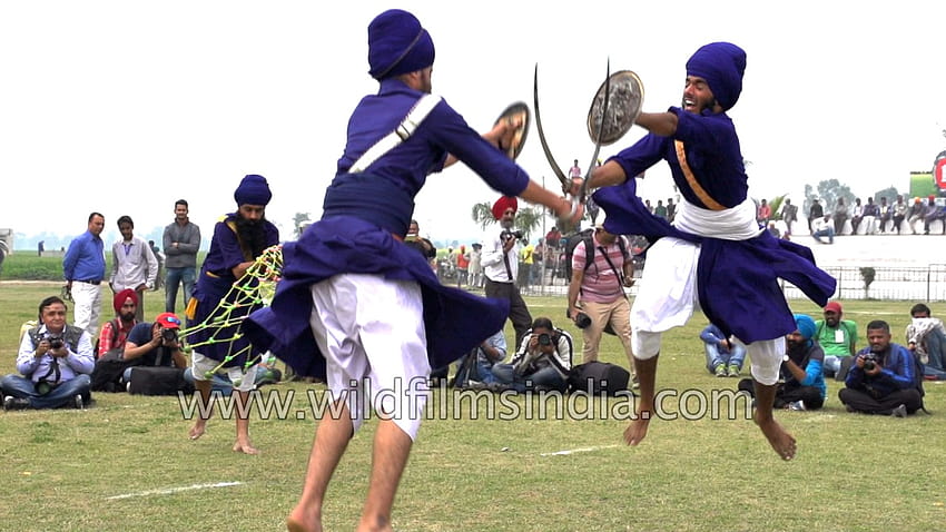 Sword fight in Punjab, Sikh Gatka style HD wallpaper