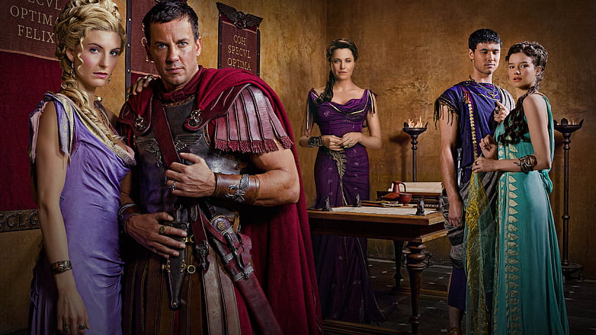 Spartacus, Vengeance, Liam McIntyre, Lucy, viva bianca fondo de pantalla