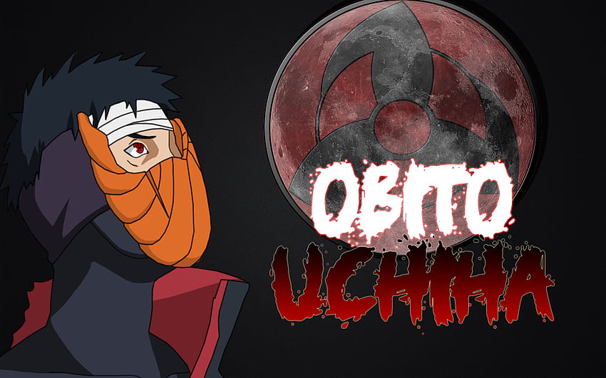 Obito Uchiha, Uchiha Clan, Sharingan, anime lambang uciha HD wallpaper