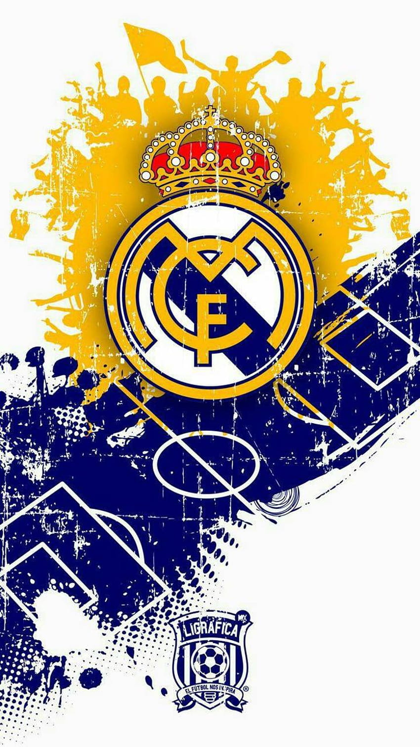 Real Madrid logo by Milann02, real madrid logo android HD phone wallpaper