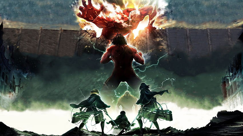Attack On Titan, Anime, Fight, , Background, 70f4c6 HD wallpaper | Pxfuel