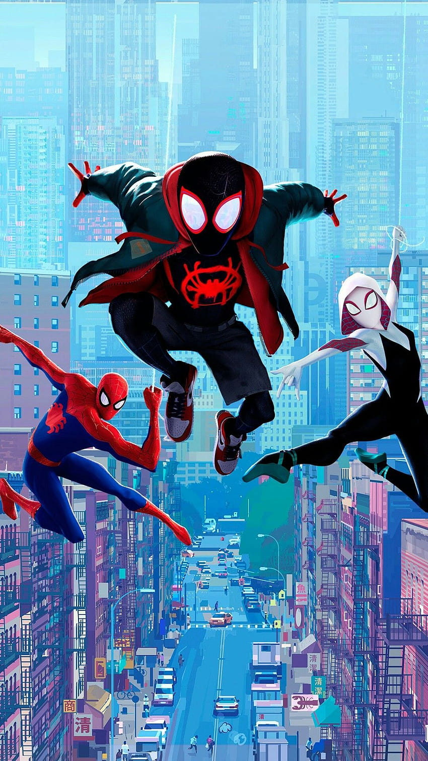 Spider Man Spider Verse, mobile comique Marvel Fond d'écran de téléphone HD