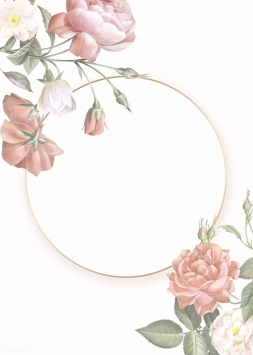 Floral Frame, border design HD phone wallpaper