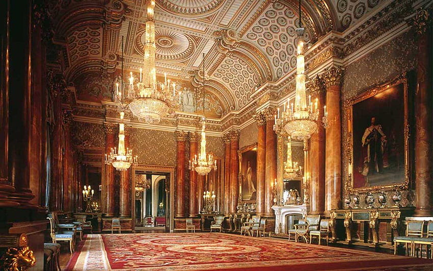 Interior Istana Buckingham, interior kastil Wallpaper HD