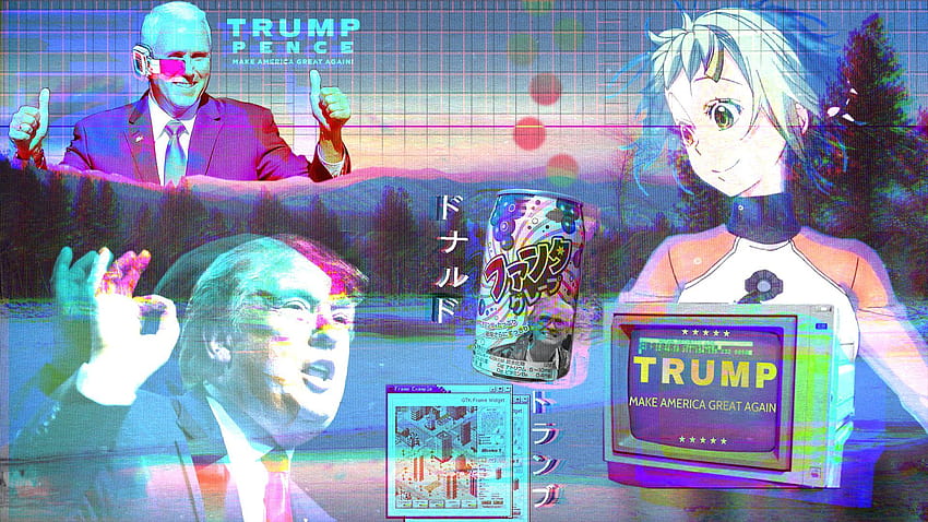 Donald Trump, girls, katakana HD wallpaper | Pxfuel