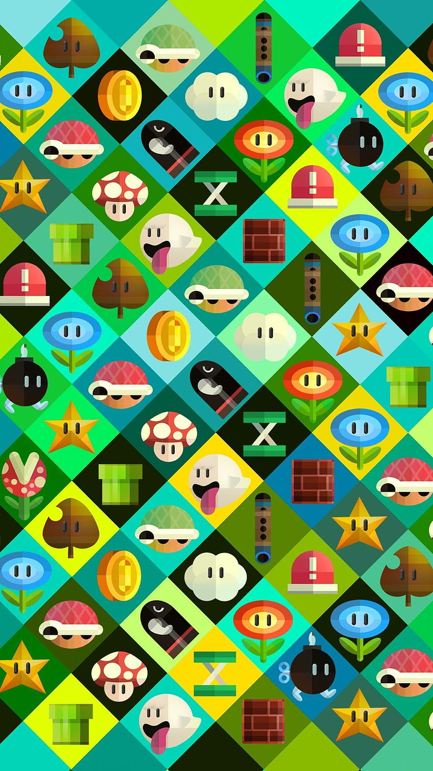 iPhone ] Karakter Super Mario, mario bros iphone wallpaper ponsel HD