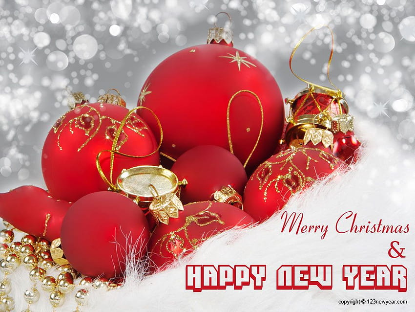 Merry Christmas And New Year, happy christmas and happy new year HD ...