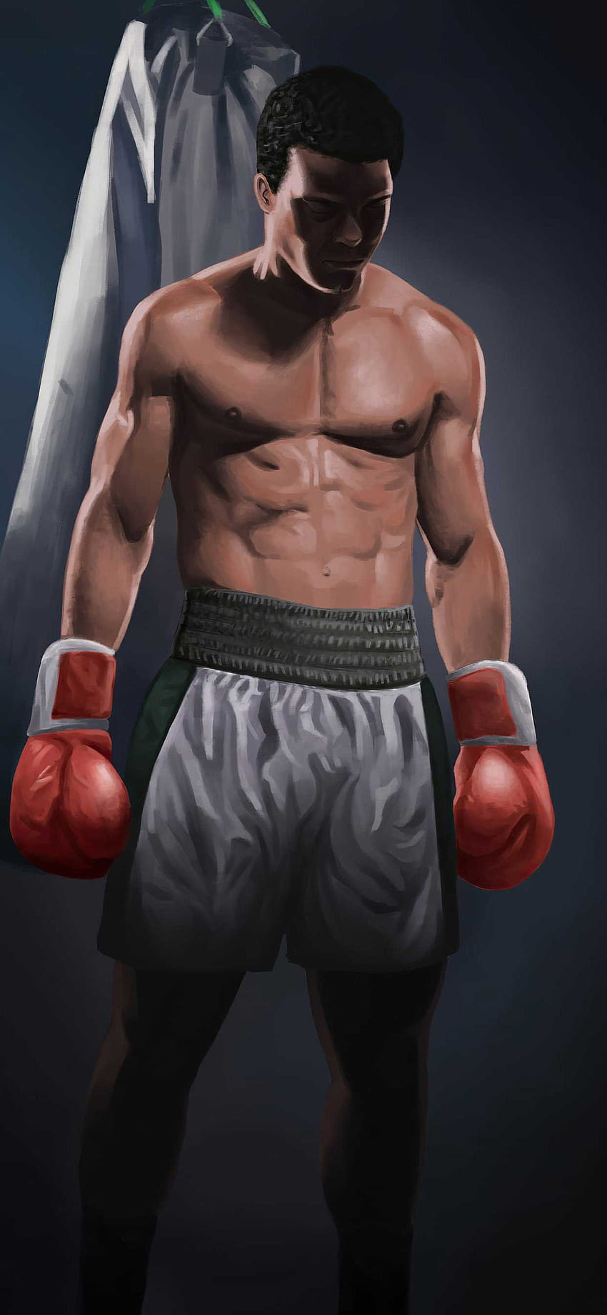 iPhone Muhammad Ali, muhammad ali animado fondo de pantalla del teléfono