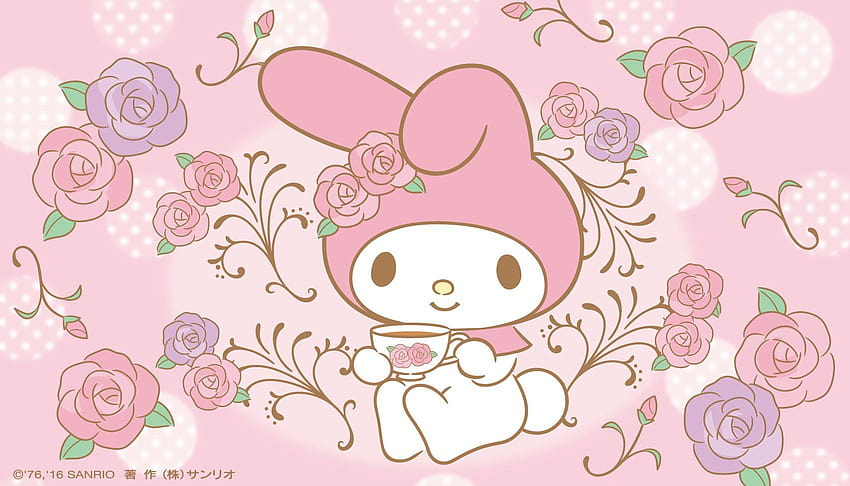 My Melody And Kuromi, my melody pc aesthetic HD wallpaper