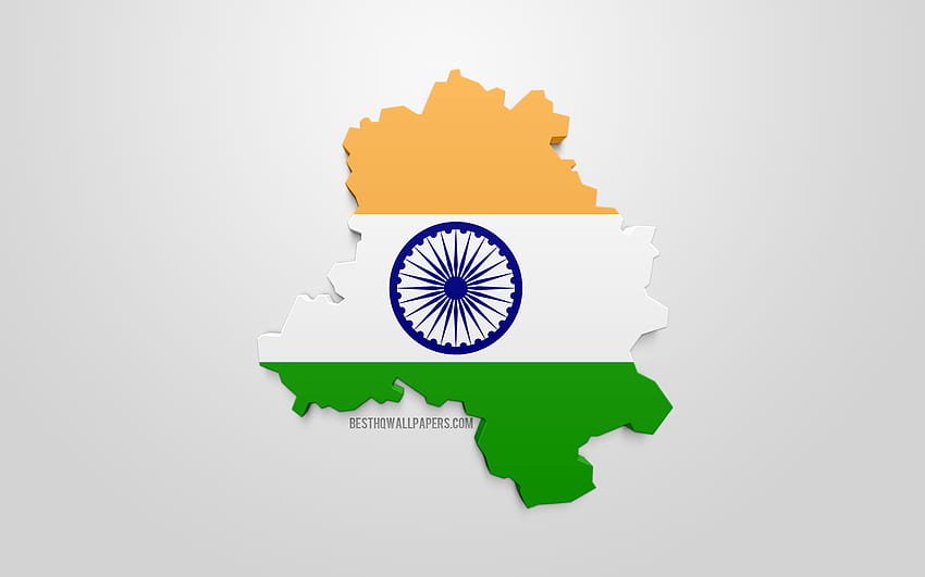 Siluet peta Delhi, bendera 3d Delhi, seni 3d, bendera Delhi 3d, Chongqing, India, Bendera Delhi, geografi, siluet peta Delhi 3d dengan resolusi 2560x1600. Kualitas tinggi, peta punjab Wallpaper HD