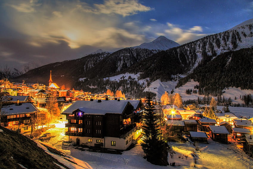 Winter Village in Switzerland, switzerland winter HD wallpaper | Pxfuel